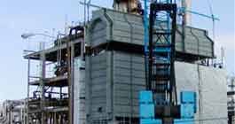 Atmospheric crude oil heater.